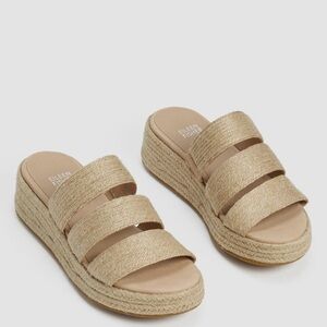 Eileen fisher Mayla Jute Espadrille Sandal women size 8 color natural NWOB